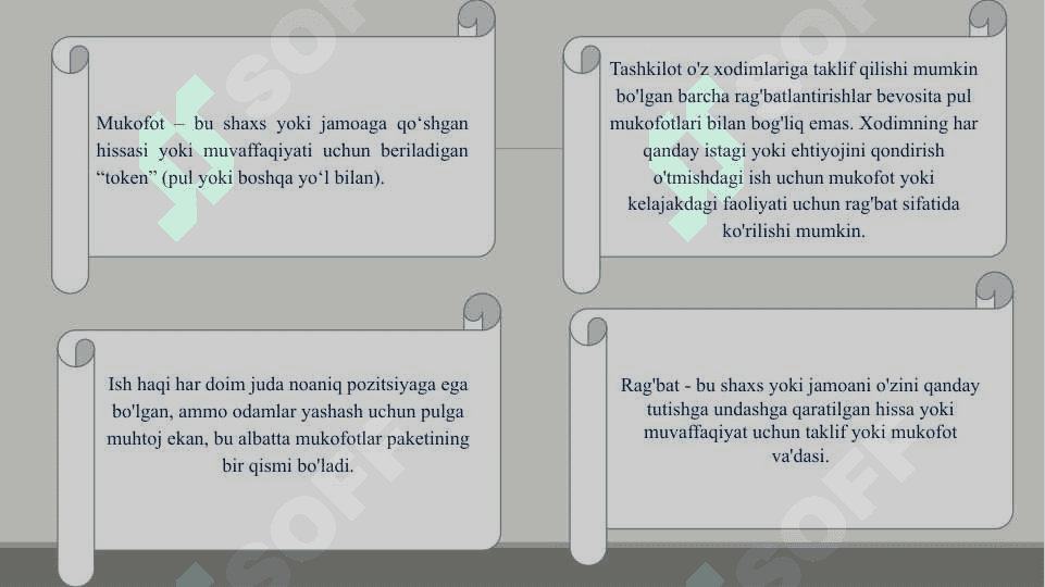 Shaxslar va guruhlarning motivatsiyasi. Ta’lim va rivojlanish. Sertifikatlash 5