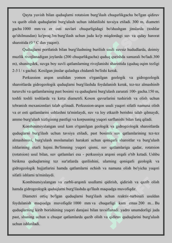 GIDROGEOLOGIK BURGULASHISHLARI 5