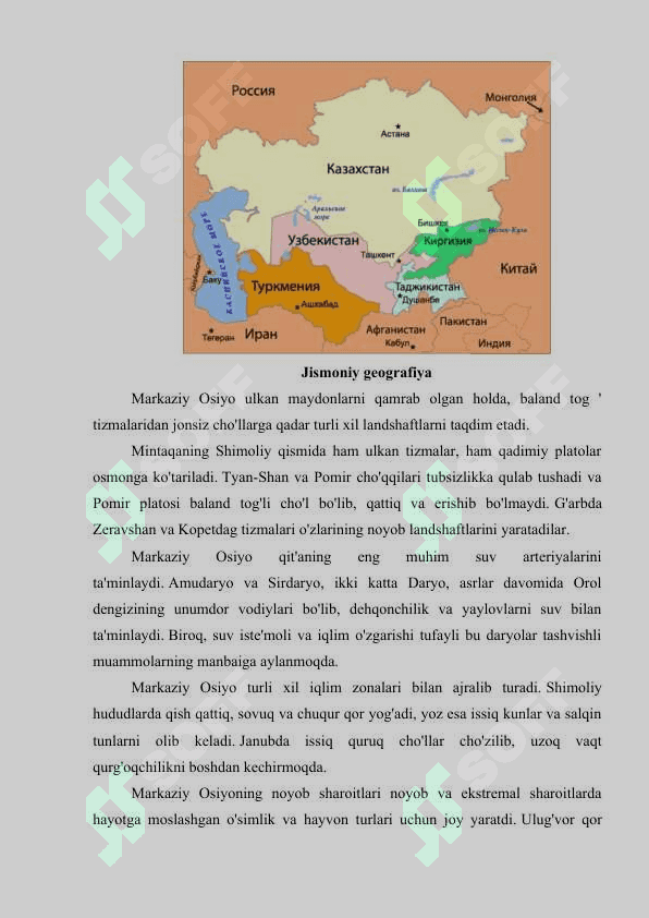 O'rta Osiyoning tabiiy boyliklari 3