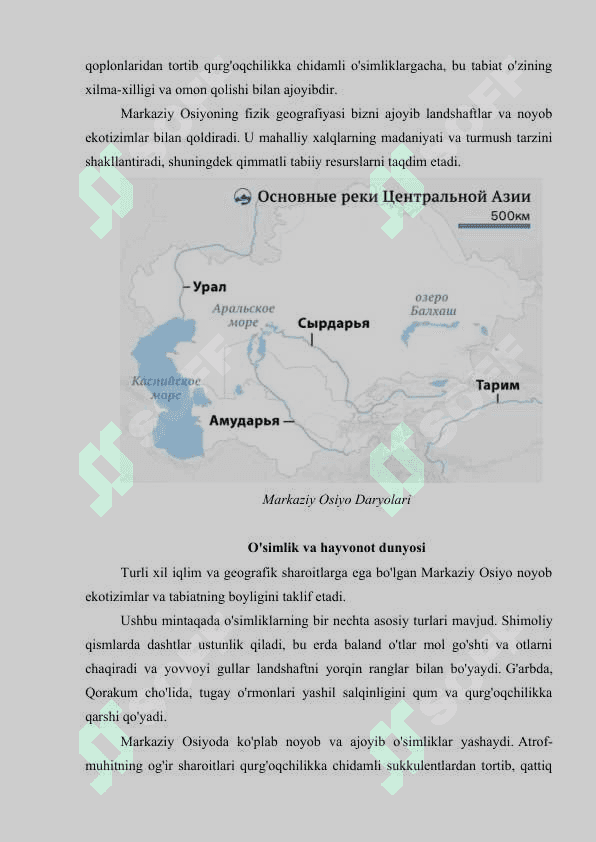 O'rta Osiyoning tabiiy boyliklari 4