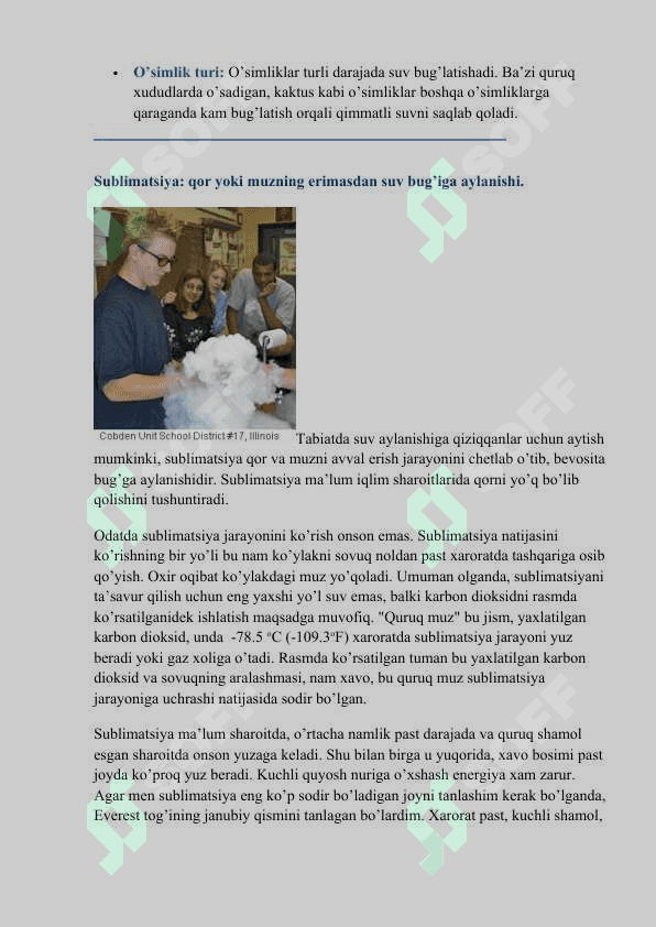 Tabiatda suvning aylanishi 8
