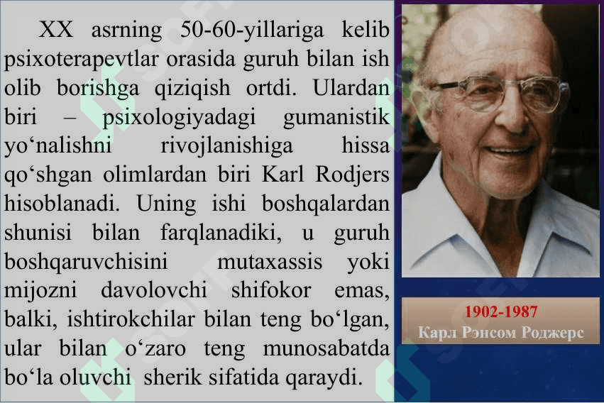 SOTSIAL PSIXOLOGIK TRENINGNI RIVOJLANISH TARIXI 7