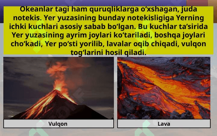 Yer yuzasi relyefining asosiy shakllari 3