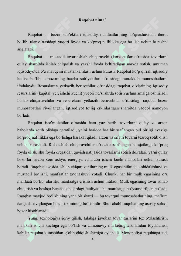 Raqobat va monopoliya 4