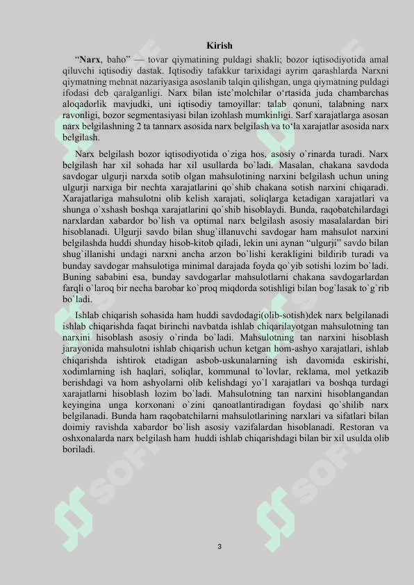 Narxning mohiyati va shakllanish xususiyatlari 3