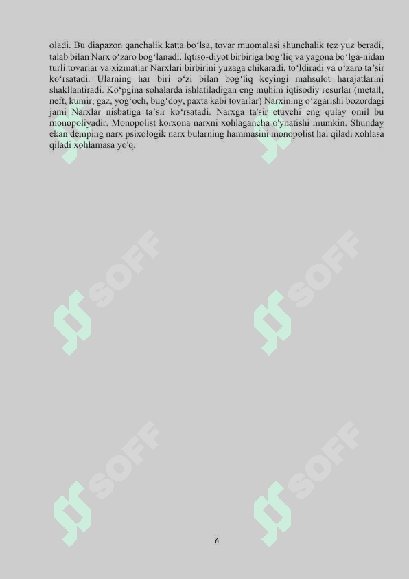 Narxning mohiyati va shakllanish xususiyatlari 6