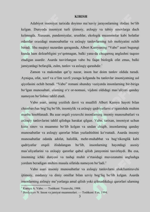 Albert Kamyuning “Vabo” asaridagi insoniy munosabatlar va axloqiy tanlovlar 3
