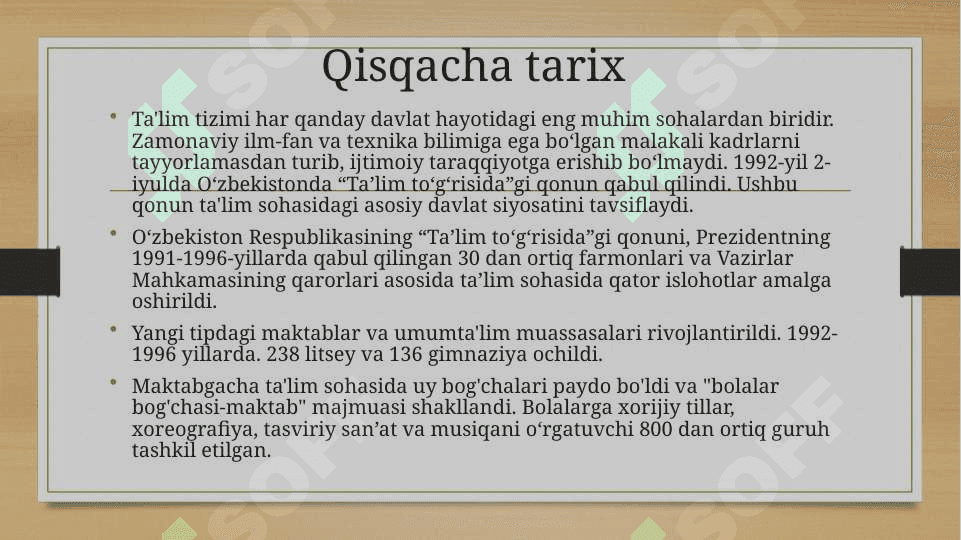 O'zbekistonda talim siyosati 2