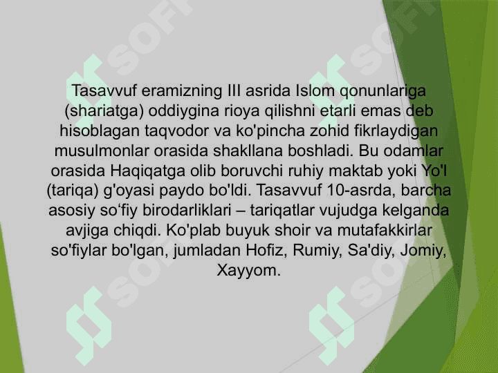 Tasavvuf bo'yicha diniy tadqiqotlar bo'yicha taqdimot 3