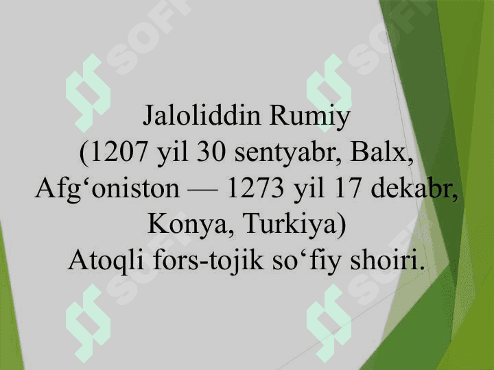 Tasavvuf bo'yicha diniy tadqiqotlar bo'yicha taqdimot 7