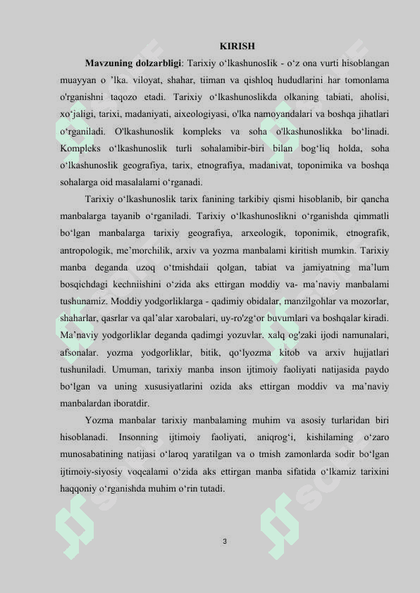 O‘RTA ASRLAR DAVRI ARAB VA MAHALLIY MUALLIFLARINING ASARLARI. 3
