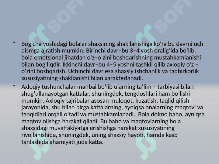 Maktabgacha ta’lim yoshidagi bolalar shaxsini barkamol qilib tarbiyalashda milliy urf odatlardan foydalanish 4