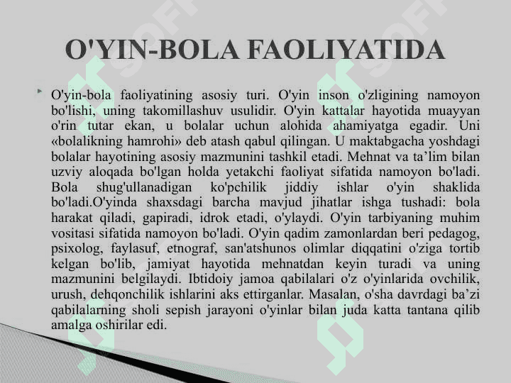o'yin vositasida fidoyilik tarbiyasi 4