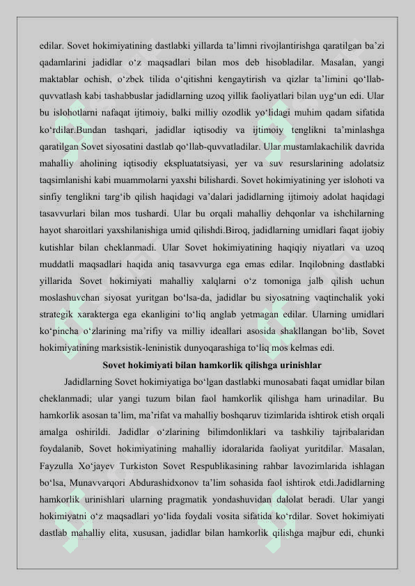Sovet hukumati davrida Turkiston jadidlari faoliyati 25 3