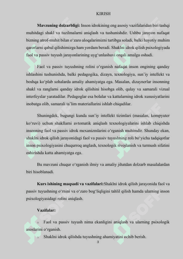 Shaklni idrok qilishda faol va passiv tuyushning roli 3