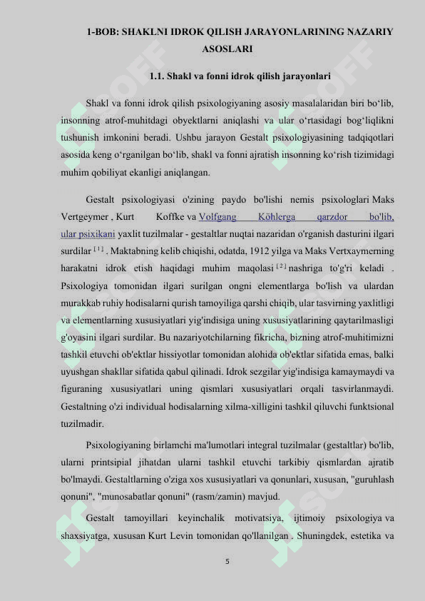 Shaklni idrok qilishda faol va passiv tuyushning roli 5