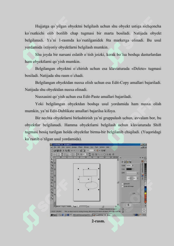 Corel Draw dasturida maxsus effektlar bilan ishlash. 8