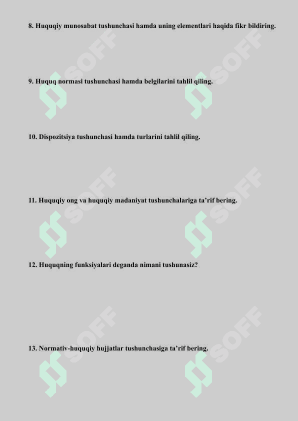 Blits savollar 2