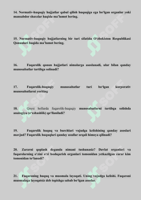 Blits savollar 3