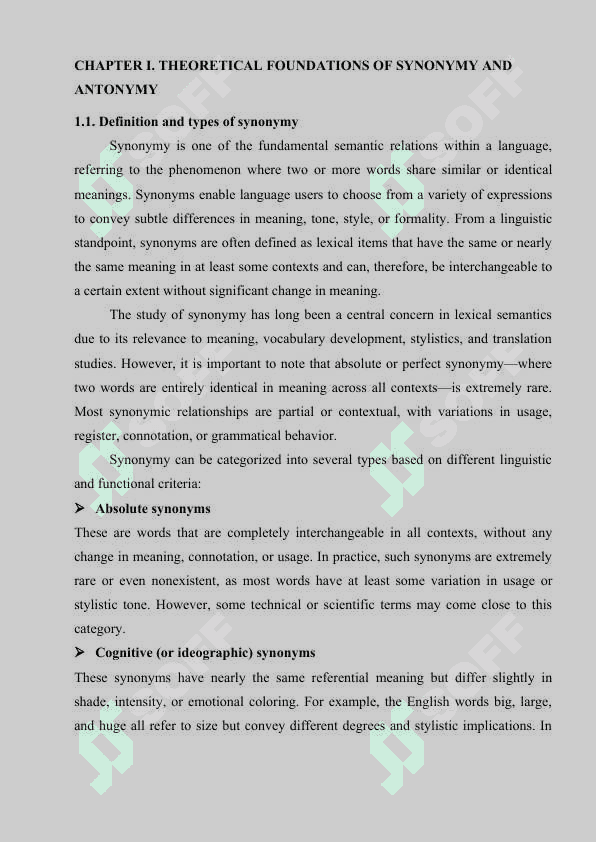 The Phenomena of Synonymy and Antonymy: A Comparative Analysis in English and Uzbek Languages 7