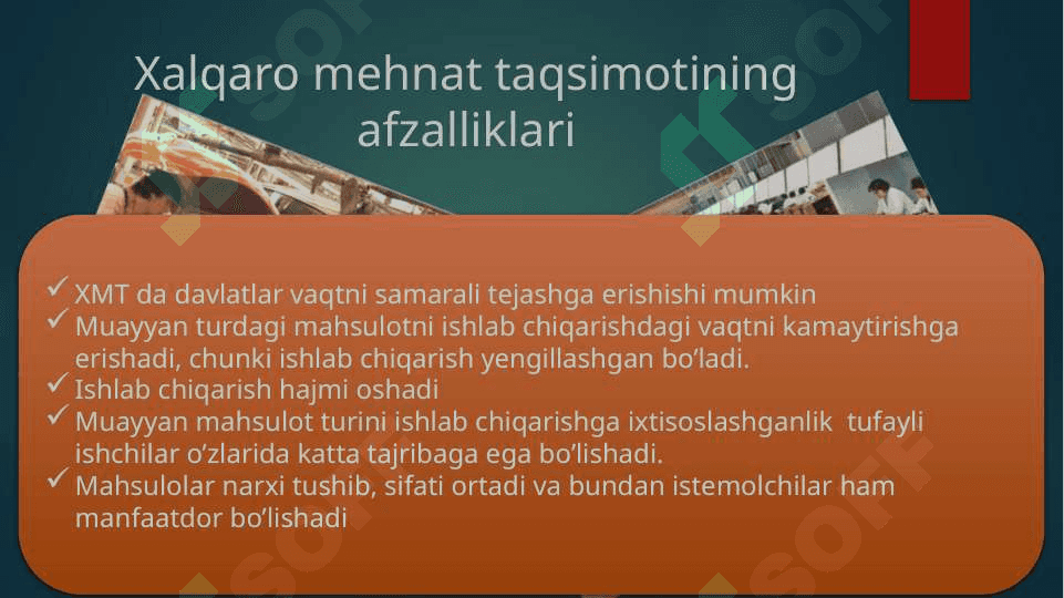 Xalqaro Mehnat Taqsimoti 5