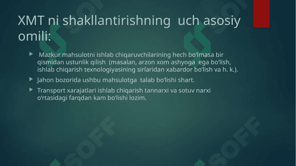 Xalqaro Mehnat Taqsimoti 6