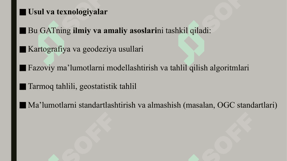 Geografik axborot tizimlari tarkibi 8