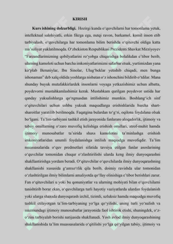 BOSHLANG‘ICH SINF O‘QUVCHILARIDA ILMIY DUNYOQARASHNI  SHAKLLANTIRISHDA   ONA TILI VA O‘QISH     SAVODXONLIGI   DARSLARINING   O‘RNI  VA  AHAMIYATI 3