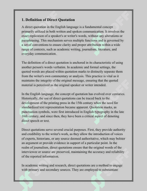 DIRECT AND INDIRECT QUOTATIONS 3
