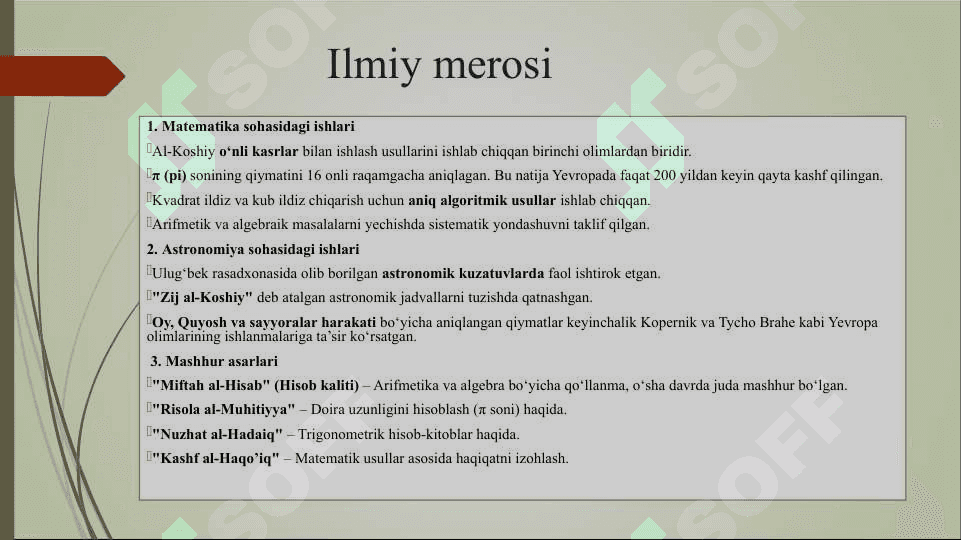Giyosiddin Jamshid va kvadrat ildiz hisoblash usullari.ppt 4