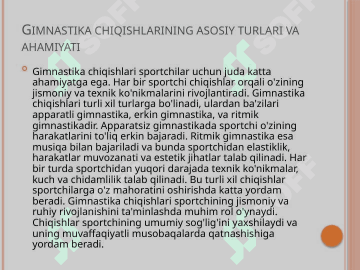Gimnastika chiqishlarining mazmuni va ahamiyati.pptxslayd 3