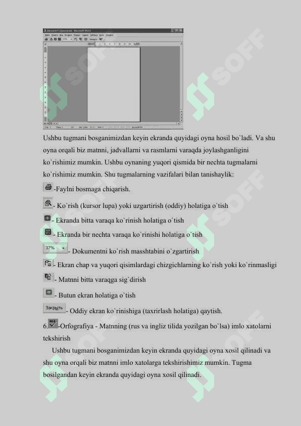 MS Word dasturida hujjatlarni tahrirlash va formatlash. 6