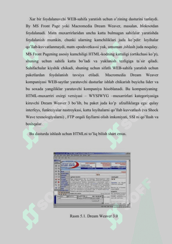 WEB-sahifalar yaratish uchun dasturlar 2