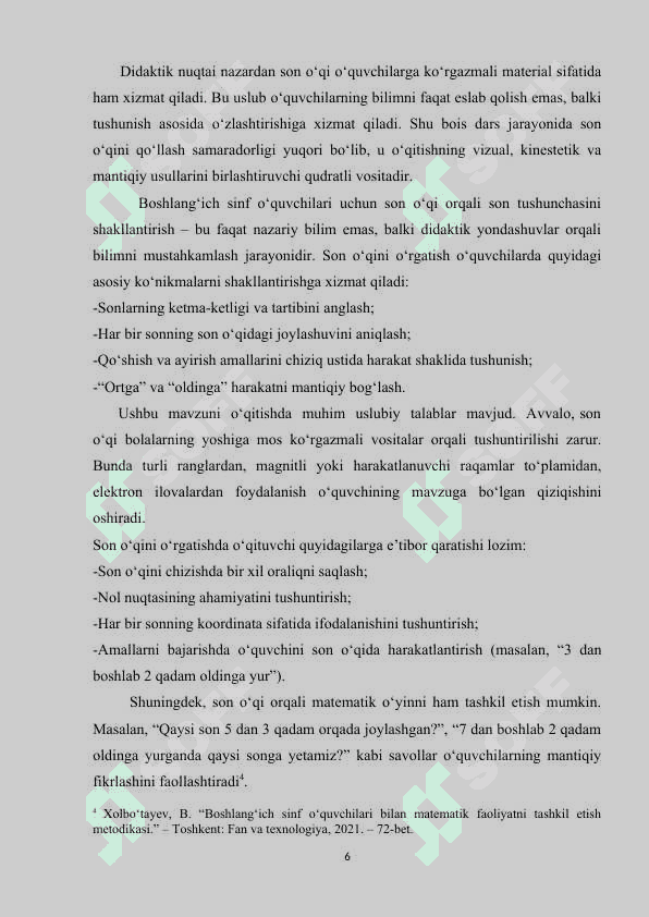 Son o’qi, koordinatalar burchagi bo’yicha masalalar tanlash va tayyorlash 6