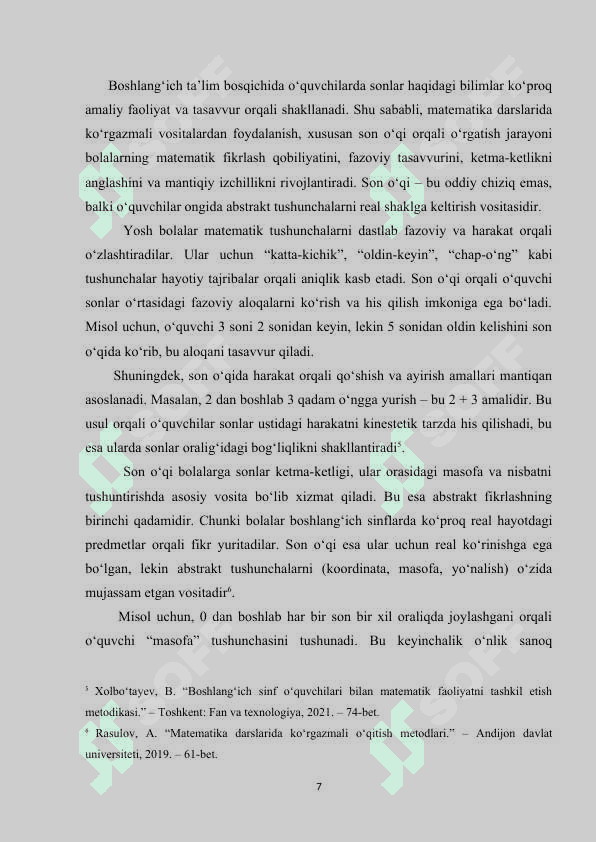 Son o’qi, koordinatalar burchagi bo’yicha masalalar tanlash va tayyorlash 7