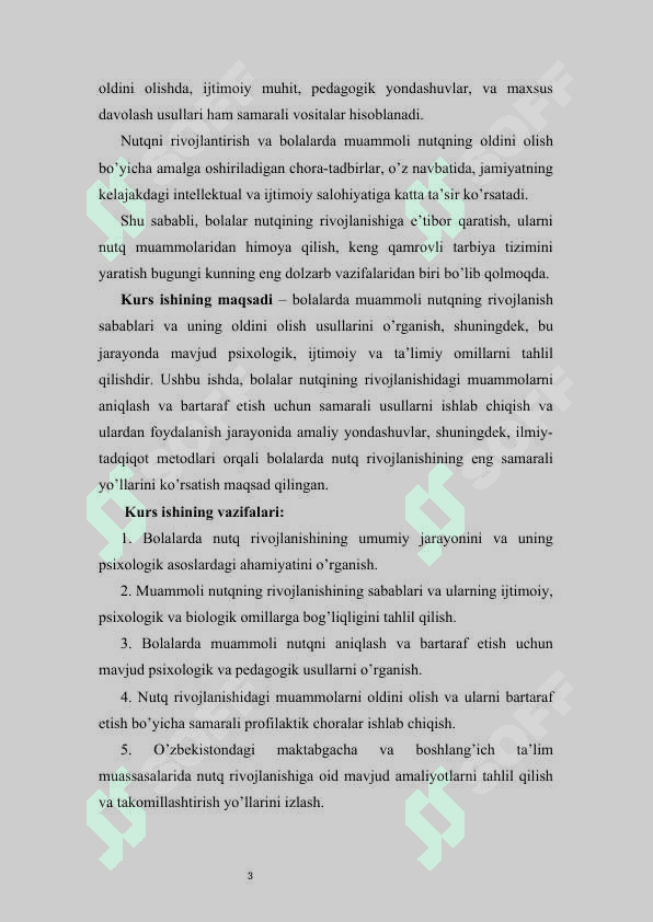 BOLALARDA MUAMMOLI NUTQNING RIVOJLANISH SABABLARI VA UNING OLDINI OLISH 3