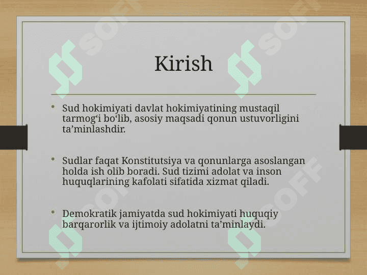 Sud Hokimiyati Tizimi 2