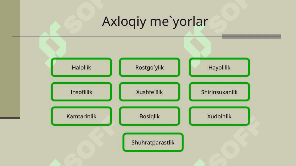 AXLOQIY QADRIYATLAR FALSAFASI (ETIKA) 7