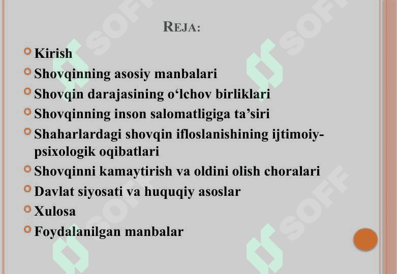 Shaharlarda shovqin muammosi va ularni oldini olish yo‘llari 2