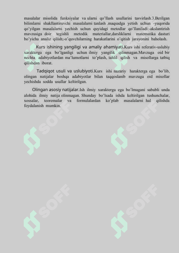 AKSLANTIRISH .O’ZARO BIR QIYMATLI AKSLANTIRISH.AKSLANTIRISHNING BOSHQA TURLARI 7