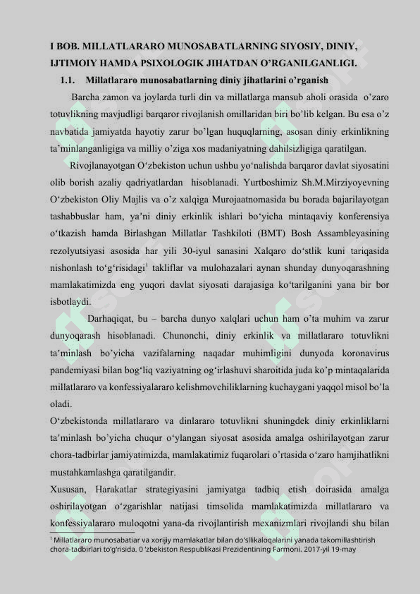 MILLATLARARO MUNOSABATLARNI MUSTAHKAMLASHNING DINIY VA IJTIMOIY-PSIXOLOGIK OMILLARI 7