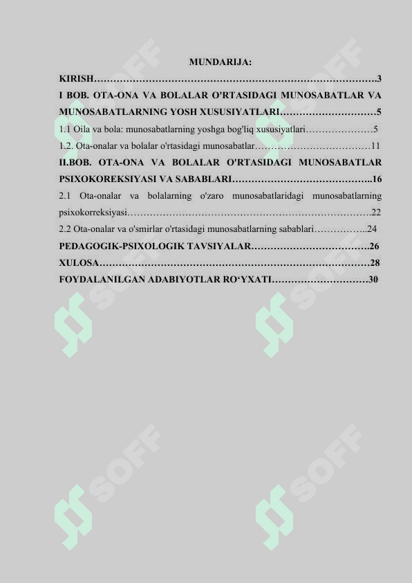 OTA ONA VA BOLA HAMDA OILAVIY MUNOSABATLAR PSIXOKOREKSIYASI 2