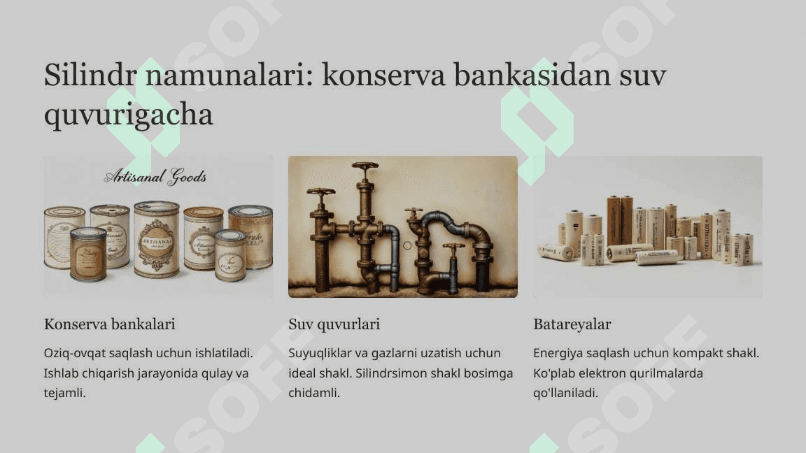 Konus, silindr, prizma va piramida, geometrik shakllar dunyosi 6