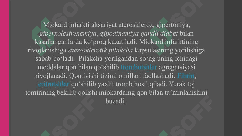 Miokard infarktining kech va erta biokimyoviy tashxisi 3