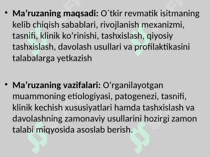 O‘TKIR REVMATIK ISITMA 5