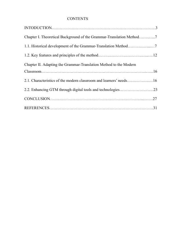 Adapting the Grammar-Translation Method to the Modern Classroom 1