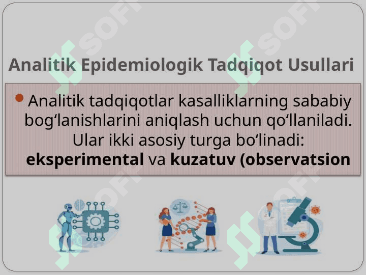 Analitik va epidimologik tajriba usulari 6