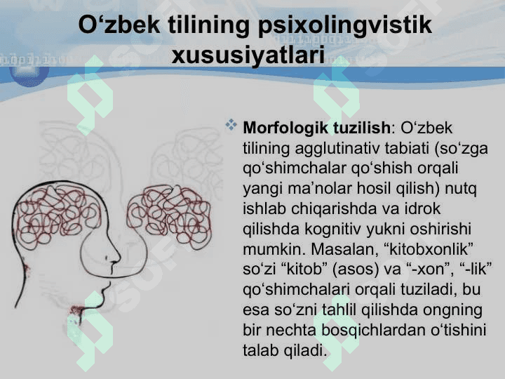 O’zbek tili psixolingvistikasi 6