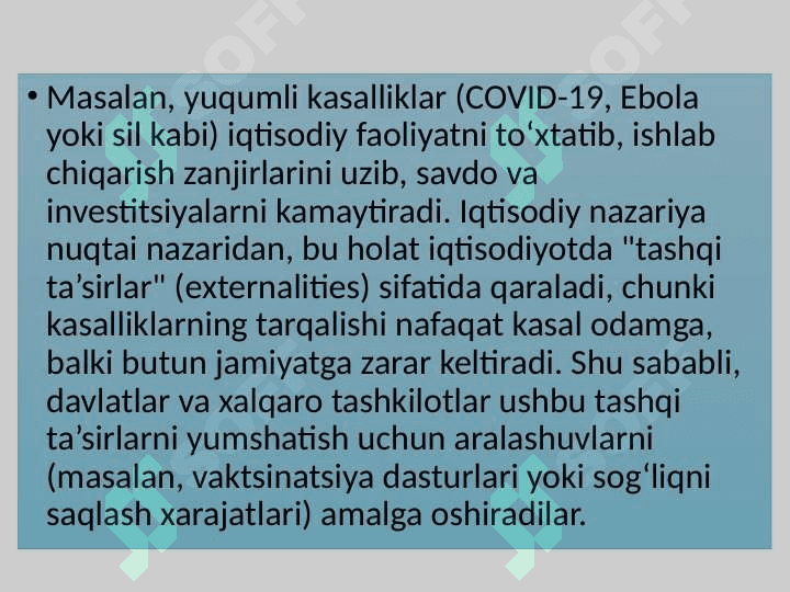 Global sog’liq muammolari 5