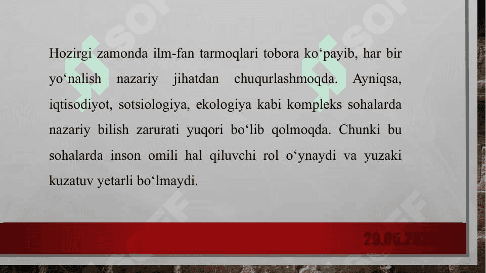 Ilmiy bilishning nazariy darajasi va uning xususiyatlari 5